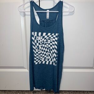 Checkered Pattern Dutch Bros Tank Top